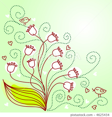 Cute floral background 4625434