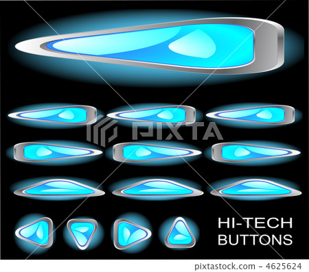 Hi-tech buttons. Set 1 Hi-tech buttons. Set 1 4625624