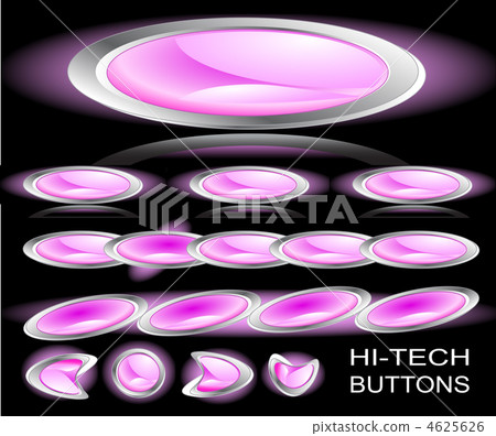 Hi-tech buttons. Set 3 Hi-tech buttons. Set 3 4625626