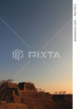 castle ruins, kofuku castle, asago city 4625811