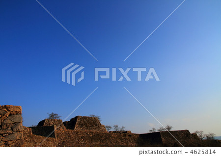 castle ruins, kofuku castle, asago city 4625814