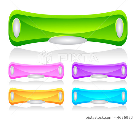 Set of shiny plastic web menu buttons Set of shiny plastic web menu buttons 4626953