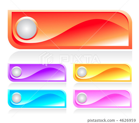 Set of shiny web menu buttons Set of shiny web menu buttons 4626959