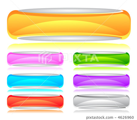 Set of shiny web menu buttons Set of shiny web menu buttons 4626960