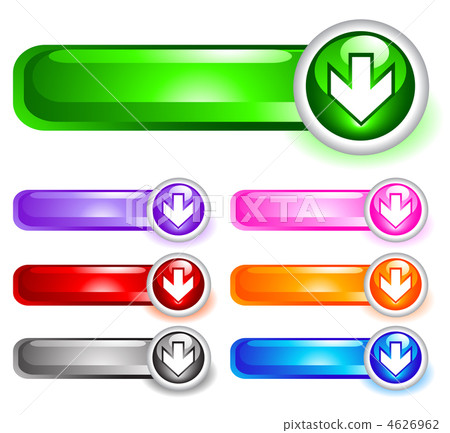 Set of shiny web menu buttons 4626962