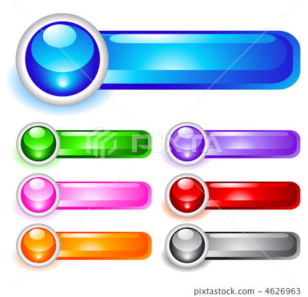 Set of shiny web menu buttons Set of shiny web menu buttons 4626963