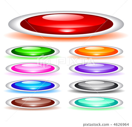 Set of shiny web menu buttons Set of shiny web menu buttons 4626964