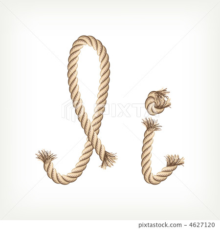 Rope alphabet. Letter I 4627120