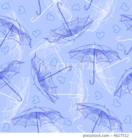 Seamless pattern with umbrellas 4627512
