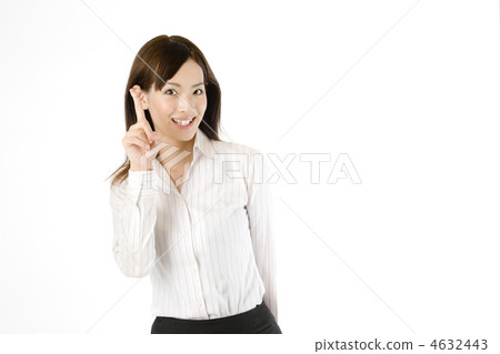 Pointing female employees Pointing female employees 4632443