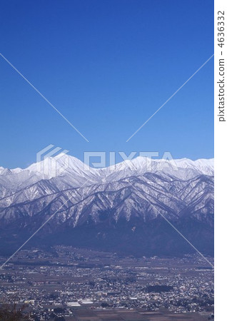 安曇野和北阿爾卑斯山·寺山~Otayidake(垂直) 安曇野和北阿爾卑斯山·寺山~Otayidake(垂直) 4636332