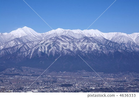 安曇野和北阿爾卑斯山·三年一度的山〜小樽山(水平) 安曇野和北阿爾卑斯山·三年一度的山〜小樽山(水平) 4636333