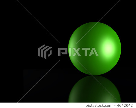 3D green_ sphere 4642042