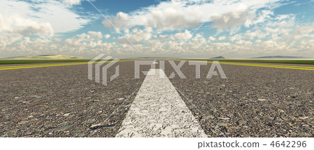 Asphalt road panoramic Asphalt road panoramic 4642296