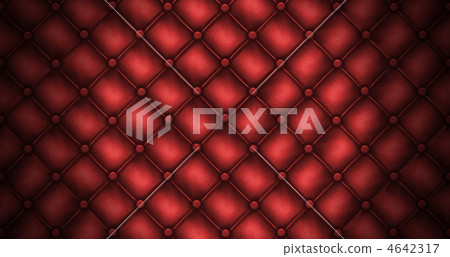 Texture leather quilted a sofa. Red color Texture leather quilted a sofa. Red color 4642317