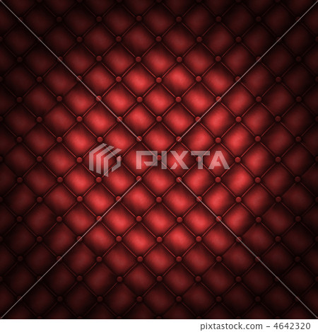 Texture leather quilted a sofa. Red color Texture leather quilted a sofa. Red color 4642320