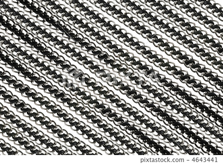 background from chain with the inserted leather thong 4643441
