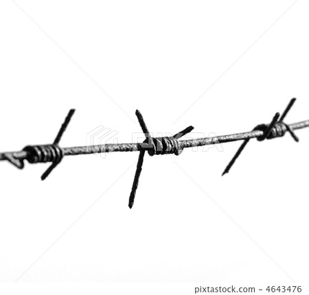 barbed wire isolated 4643476