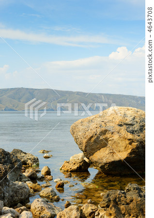 The big stones on sea coast 4643708