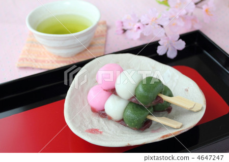 hanami dango, dumpling, three-colored dumpling 4647247