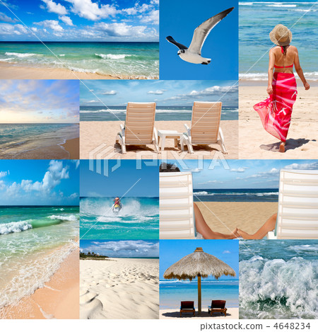 Collage about beach vacations 4648234