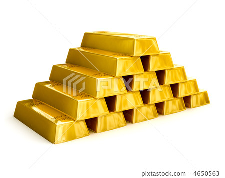 Gold bars pyramid 4650563