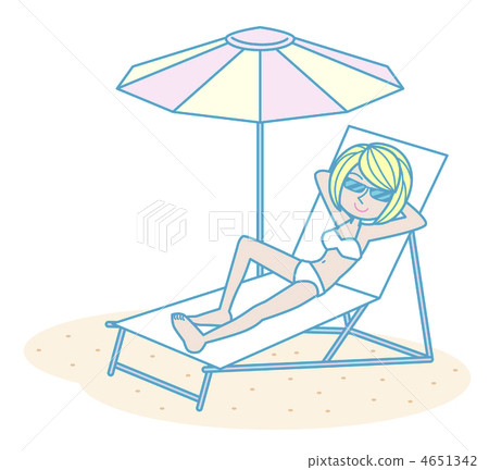 A woman enjoying sunbathing 4651342