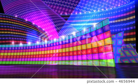 The disco stage set rainbow The disco stage set rainbow 4656944