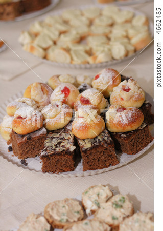 typical czech sweet cakes as very nice food background typical czech sweet cakes as very nice food background 4662485