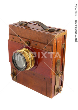 old wooden photo camera 4667587
