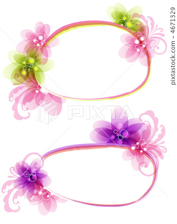 abstract  floral banner 4671329