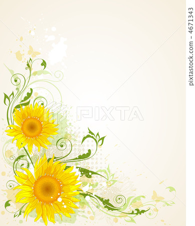 background with sunflower background with sunflower 4671343