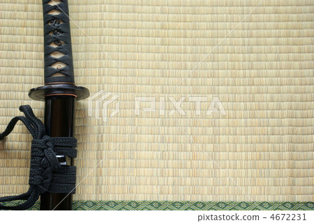 Sword and tatami mat with edge Sword and tatami mat with edge 4672231