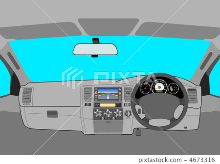 The car without a driver on the road. 4673316