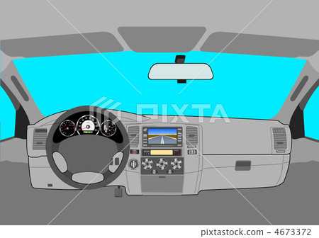 The car without a driver on the road. 4673372