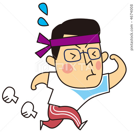 Running father (athletic meet) 4674008