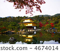 京都世界遺產金閣寺秋天 4674014