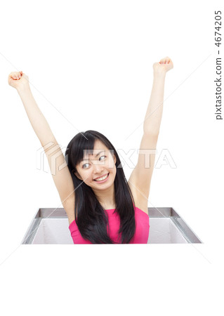 A woman leaving a hole A woman leaving a hole 4674205