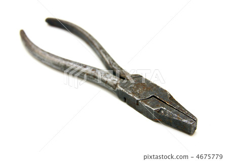 Flat-nose pliers on a white background Flat-nose pliers on a white background 4675779