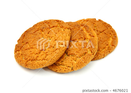 Trio Of Cookies Isolated On White Background Trio Of Cookies Isolated On White Background 4676021
