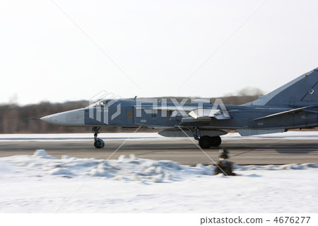 Su-24 Fencer on take off 4676277