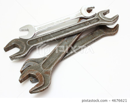 Stainless Steel Wrench close up 4676621