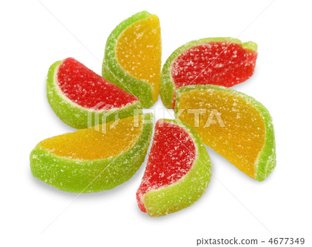 Colorful fruit sugary candies close-up 4677349
