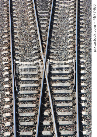 Railway Tracks and Switch 4677460