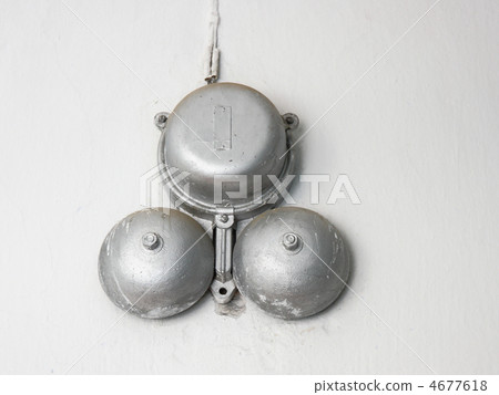 Big old silvery school bell Big old silvery school bell 4677618