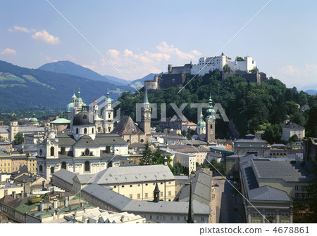 Streets of Hohensalzburg Castle and Old Town 4678861