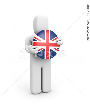 Person with England badge (badge) 4679085