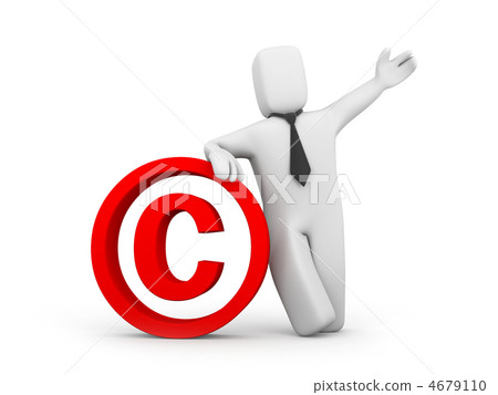 Person and copyright sign 4679110