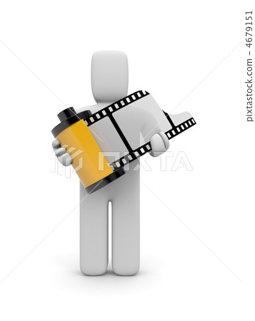 Person hold film roll 4679151