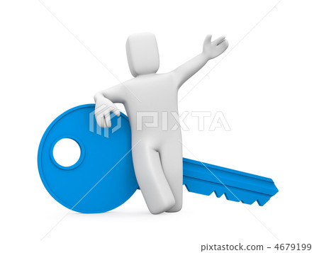 Businessman with key Businessman with key 4679199